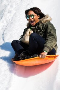 Sled fun winter