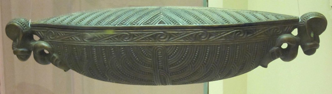 Treasure box, c. 1900, New Zealand, North Island, Maori people, wood, Honolulu Academy of Arts photo