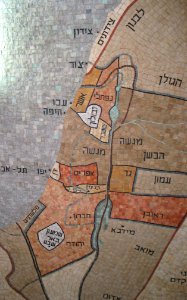 Tribes of Israel Map in Or Torah Synagogue
