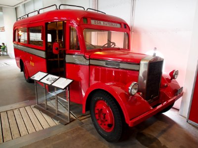 Triangel DSB bus in Danmarks Jernbanemuseum, pic1