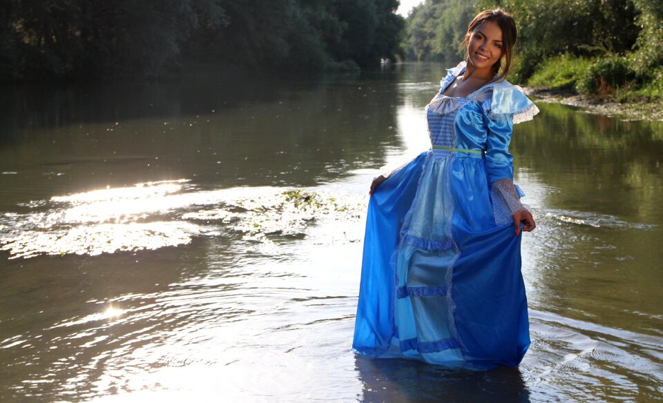 Water dress blue