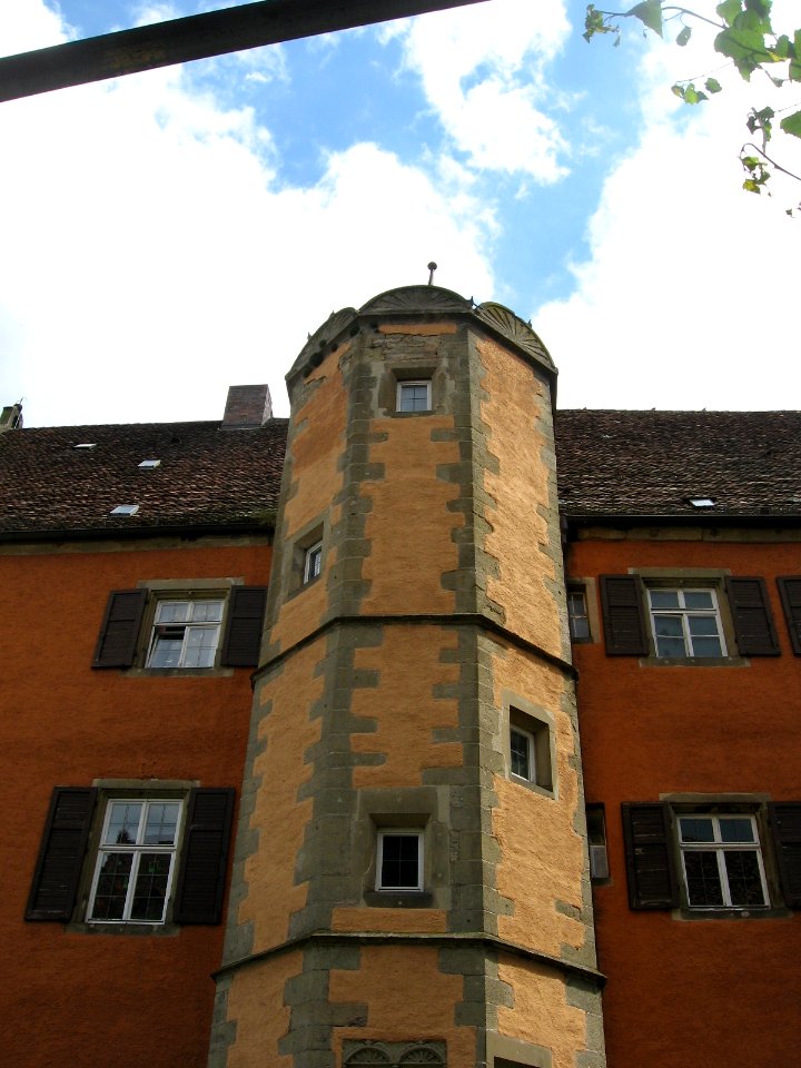 Treppenturm des Erasmusbaus des Obersontheimer Schlosses