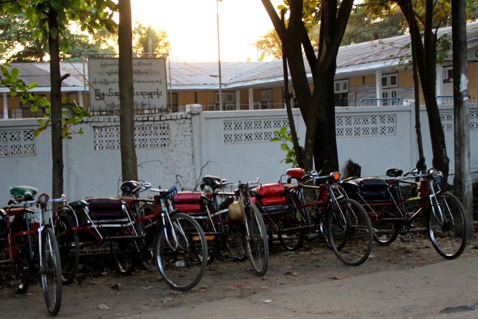 Trishaw Stand in Yangon