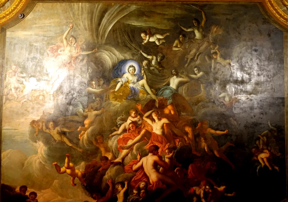 Triumph of Diana, by Louis Laguerre, c. 1688-1693 - State Bedchamber, Chatsworth House - Derbyshire, England - DSC03221