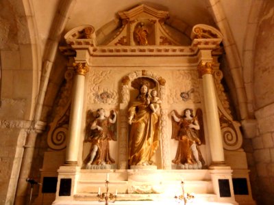 Troussey (Meuse) église Saint-Laurent autel Sainte Marie