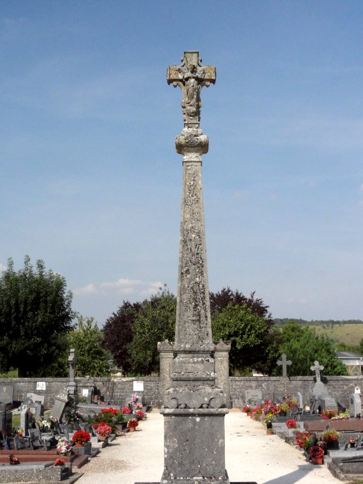 Troussey (Meuse) Croix de cimetière, verso