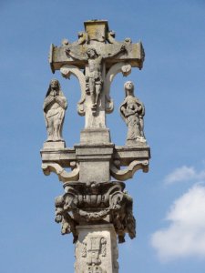 Troussey (Meuse) Croix du parvis, croix recto