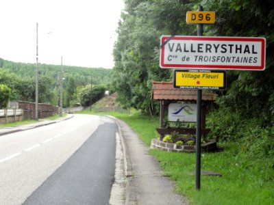 Troisfontaines (Moselle) entrée Vallerysthal