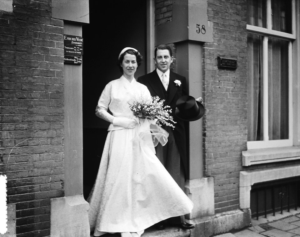 Trouwreportage Riemvis Vondelstraat 58 Amsterdam, Bestanddeelnr 905-0057