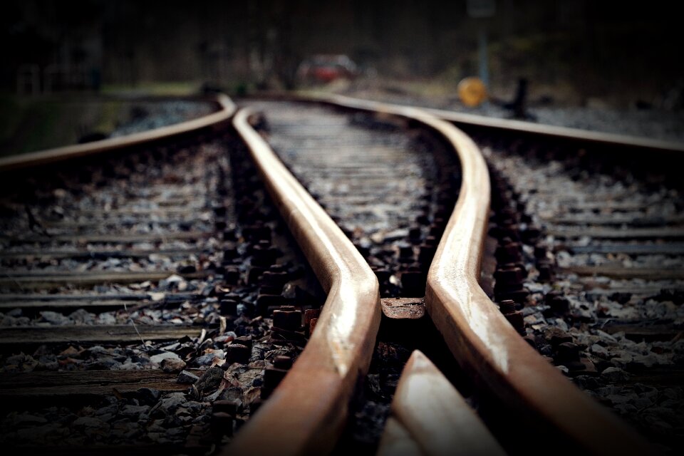 Rail traffic railway station train