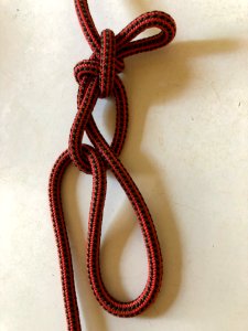 Truckers' Hitch With Clove Hitch Secured Sheep Shank as upper loop photo