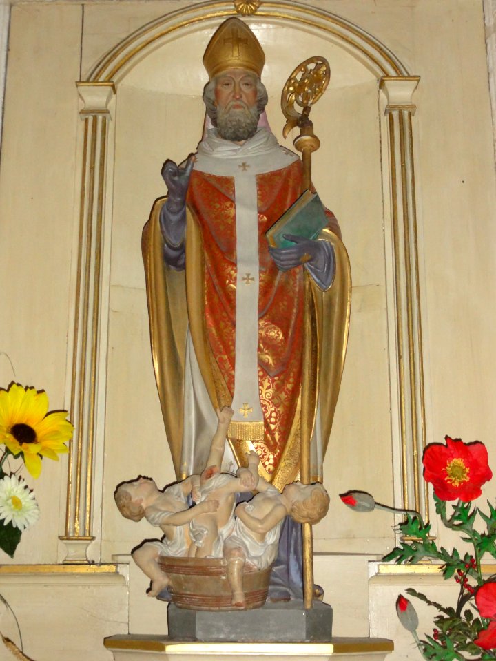 Troussey (Meuse) église Saint-Laurent statue Saint Nicholas