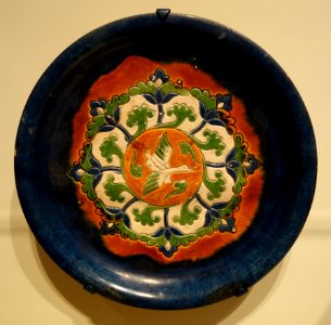Tripod tray with flying goose, China, Tang dynasty, 8th century, sancai glazed earthenware - Cincinnati Art Museum - DSC03205