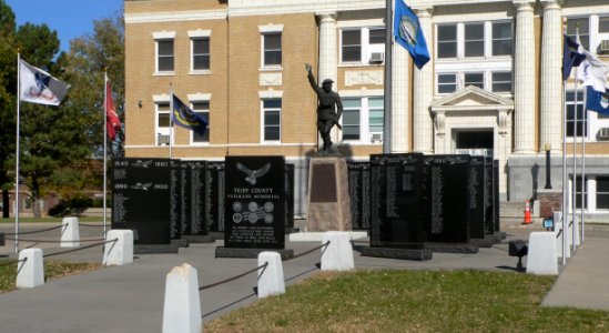 Tripp County, SD veterans memorial from SSE 1