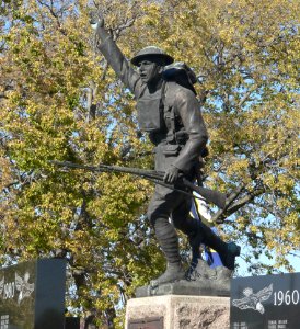 Tripp County, SD veterans memorial statue 2