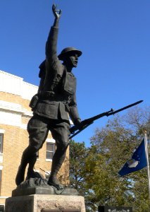Tripp County, SD veterans memorial statue 3