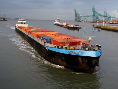 Trifels (ship, 2000) ENI 04608390, Port of Antwerp pic 2