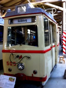 Triebwagen 505 Straßenbahn Halle