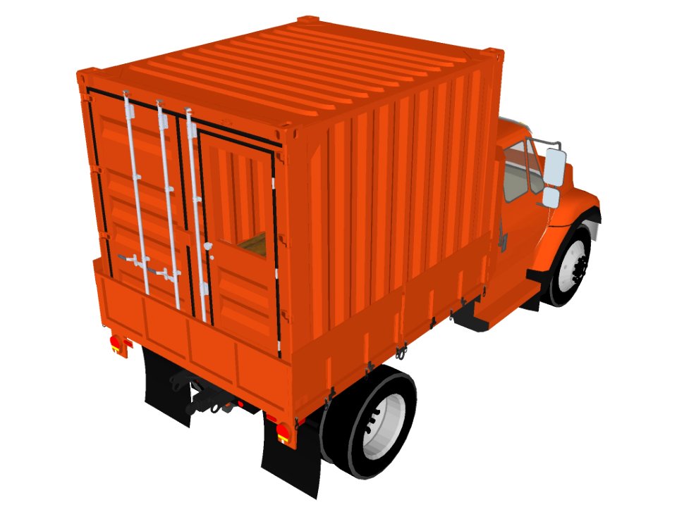Tricon in city dump truck
