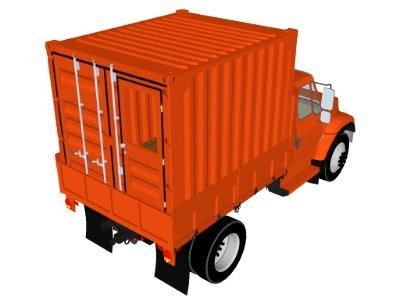 Tricon in city dump truck