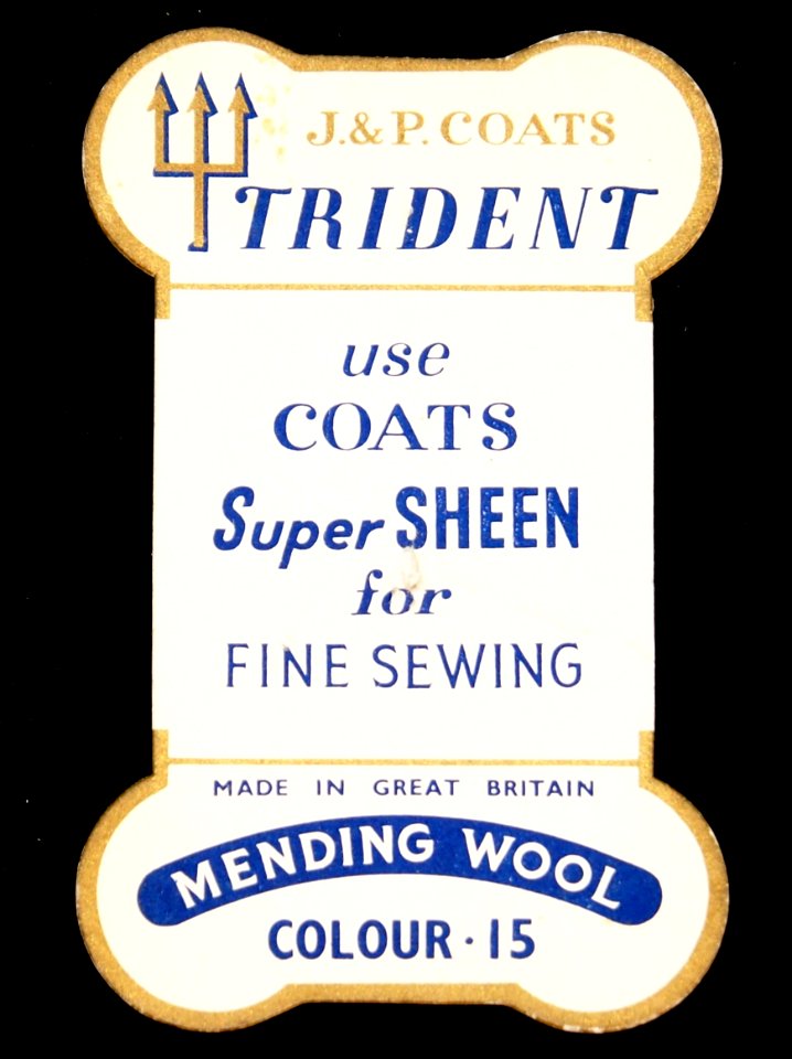 Trident J&P Coats, Mending Wool Colour 15 cardboard