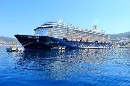 Sea ocean ship travel photo