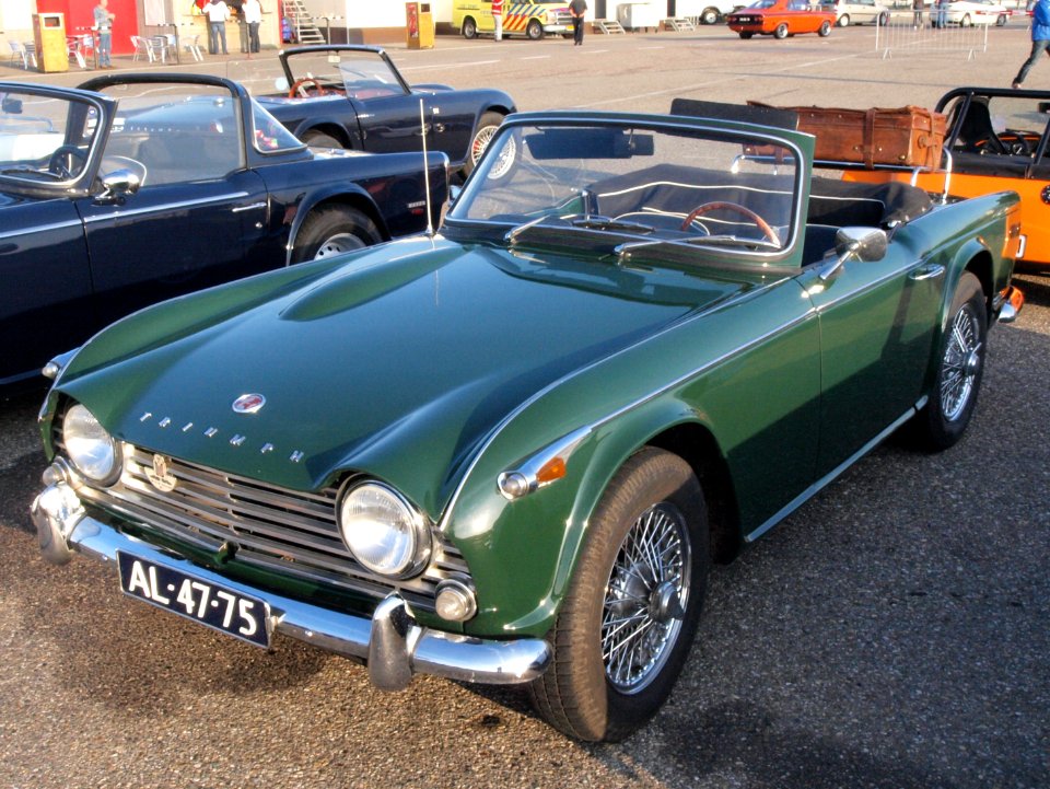 Triumph TR4A dutch licence registration AL-47-75 pic1