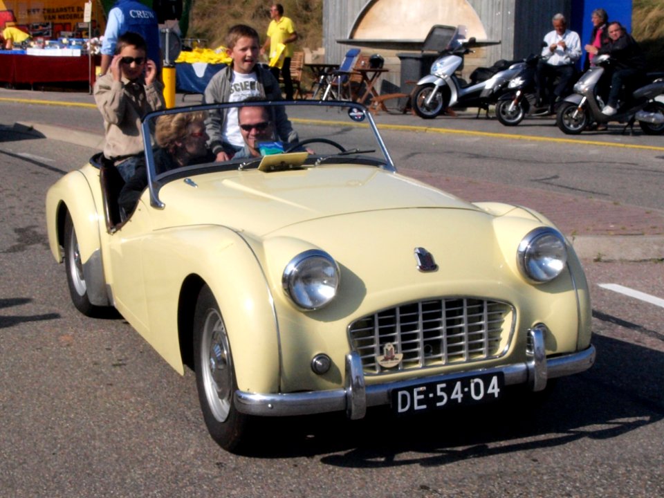 Triumph TR3 dutch licence registration DE-54-04 pic2