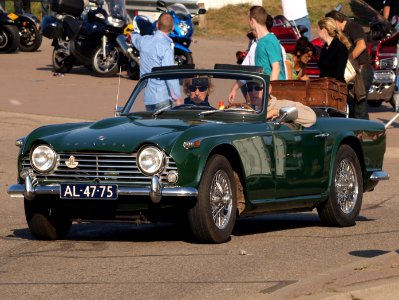 Triumph TR4A dutch licence registration AL-47-75 pic2