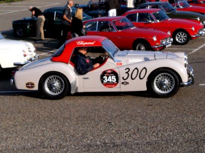 Triumph TR3 english licence registration SHP 520 pic1