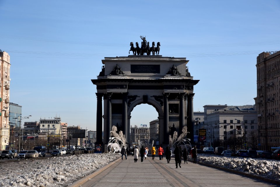 Triumphal Arch of Moscow February 2019