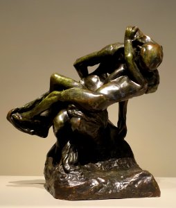 Triumphant Youth by Auguste Rodin, modeled c. 1894, cast after 1898 by Thiebault Freres Foundry, bronze - Portland Museum of Art - Portland, Maine - DSC03950