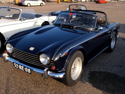 Triumph TR 5 dutch licence registration 52-RE-08