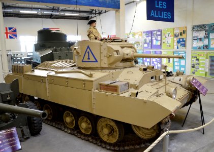 Valentine Mark III (ex bridgelayer) in the Musée des Blindés