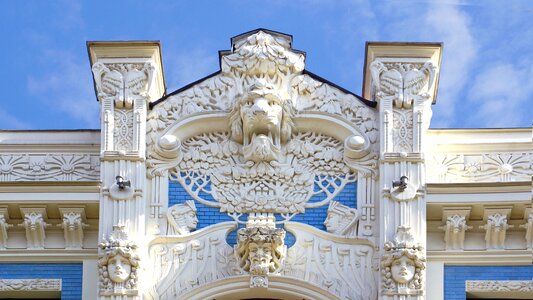 Riga art nouveau hausfasade