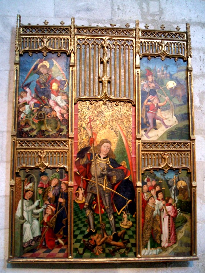 Valladolid - Museo Diocesano y Catedralicio, Capilla de Santa Inés, Retablo de San Miguel