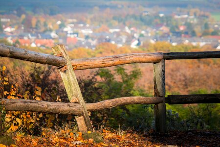 Post fence post village photo