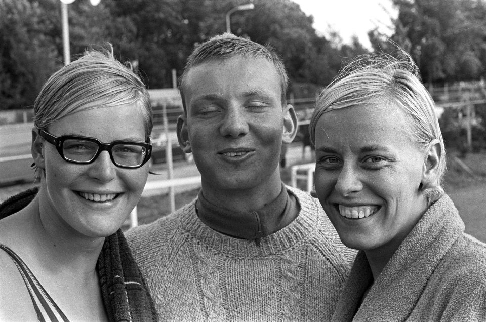 Van links naar rechts Ada Kok , Dik Langerhorst , Gretta Kok, Bestanddeelnr 919-4211