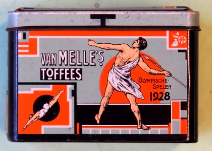 Van MELLE's toffees, Olympische Spelen 1928 Blik pic1