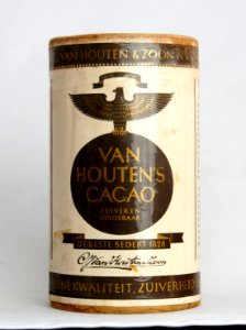Van Houten kartonnen cacao bus, foto1