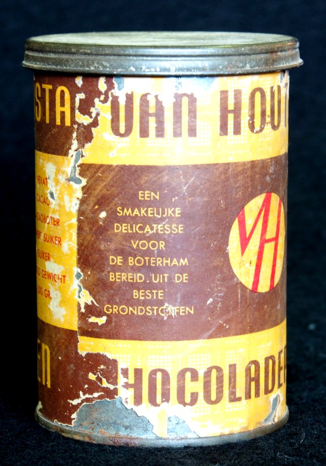 Van Houtens chocolade pasta blik, foto 3