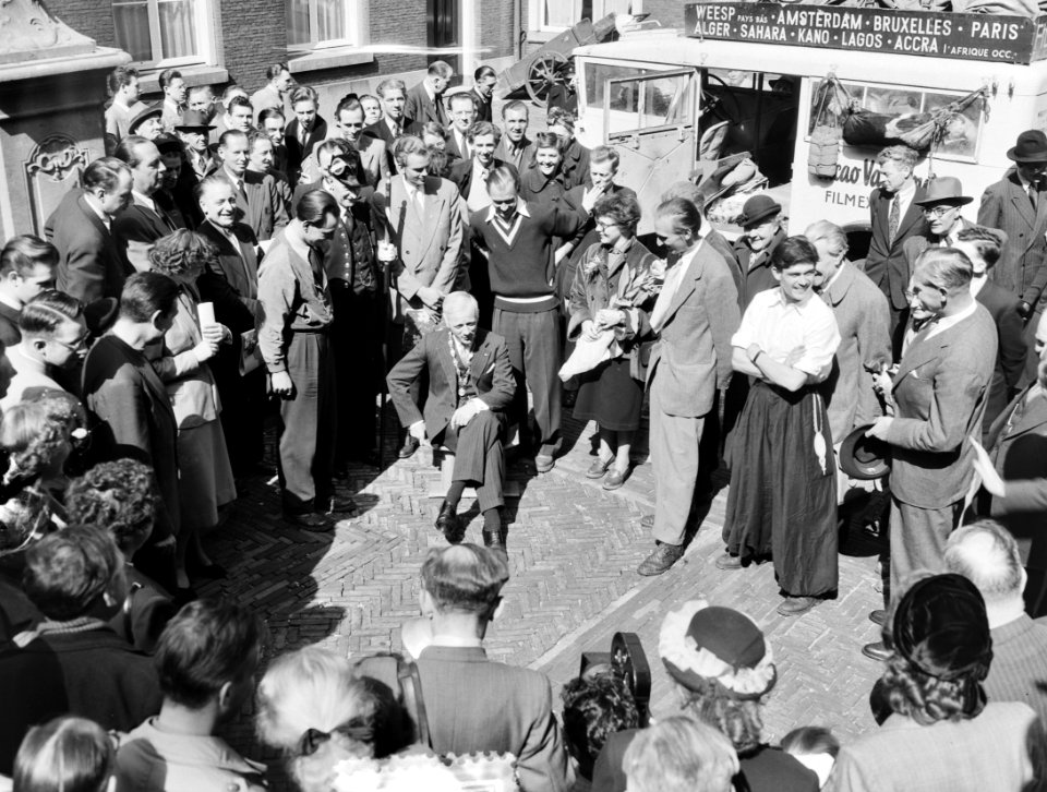 Van Houten expeditie terugkeer in Amsterdam, Bestanddeelnr 905-0489