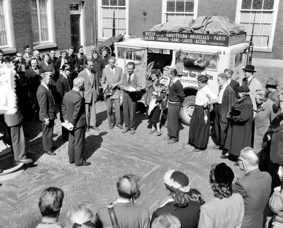 Van Houten expeditie terugkeer in Amsterdam, Bestanddeelnr 905-0488