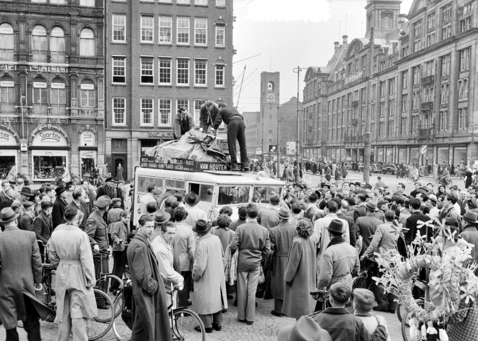 Van Houten expeditie terugkeer in Amsterdam, Bestanddeelnr 905-0484