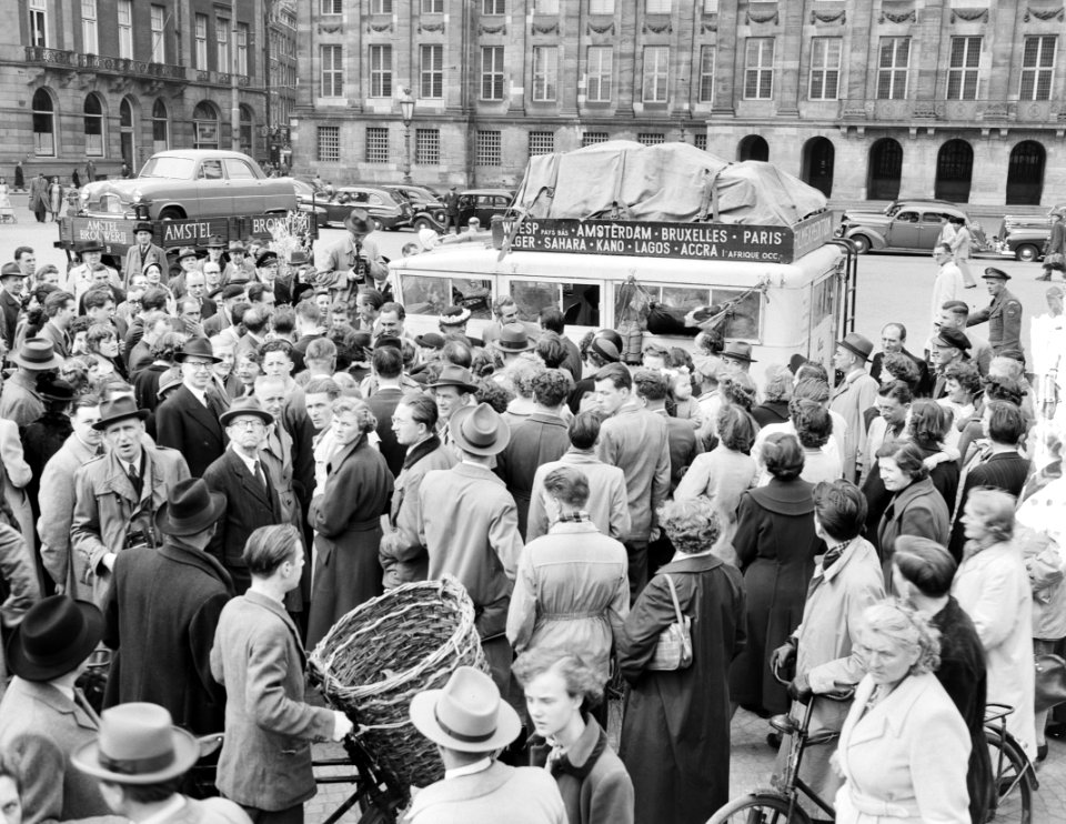 Van Houten expeditie terugkeer in Amsterdam, Bestanddeelnr 905-0486