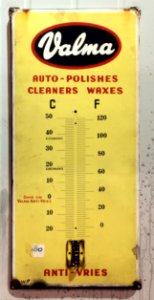 Valma enamel advert sign at the den hartog ford museum
