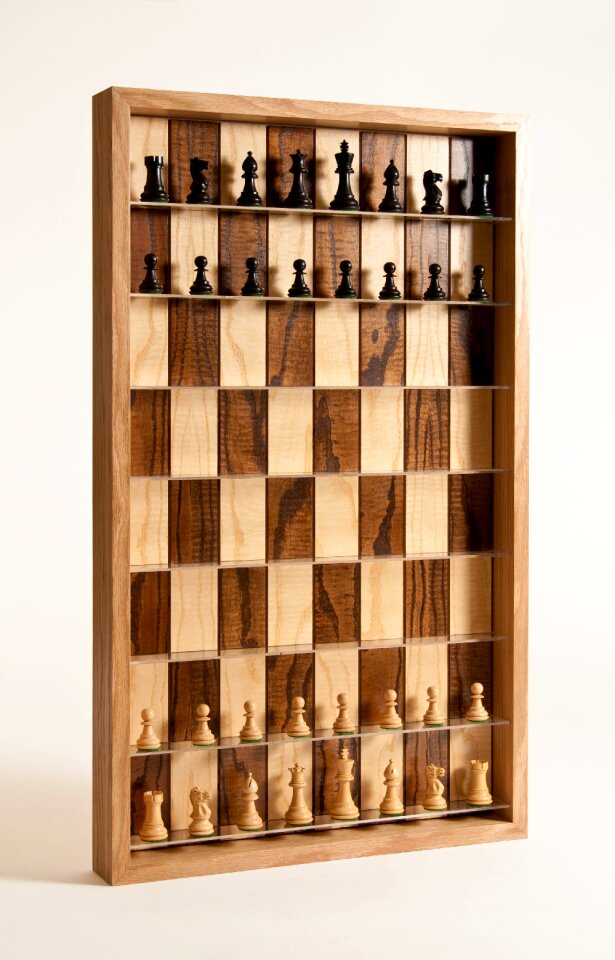 Vertical game chessman