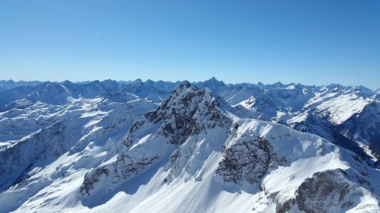 Alpine winter snow