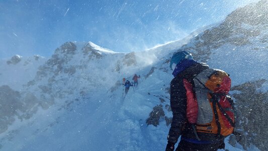 Tyrol backcountry skiiing winter photo