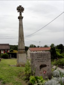 Val-d'Ornain (Meuse) Mussey, croix de chemin et memorial bataille de la Marne